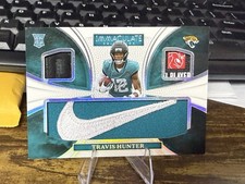 2025 Immaculate Travis Hunter 1/1 Jaguars Triple Nike swoosh Laundry Tag RC