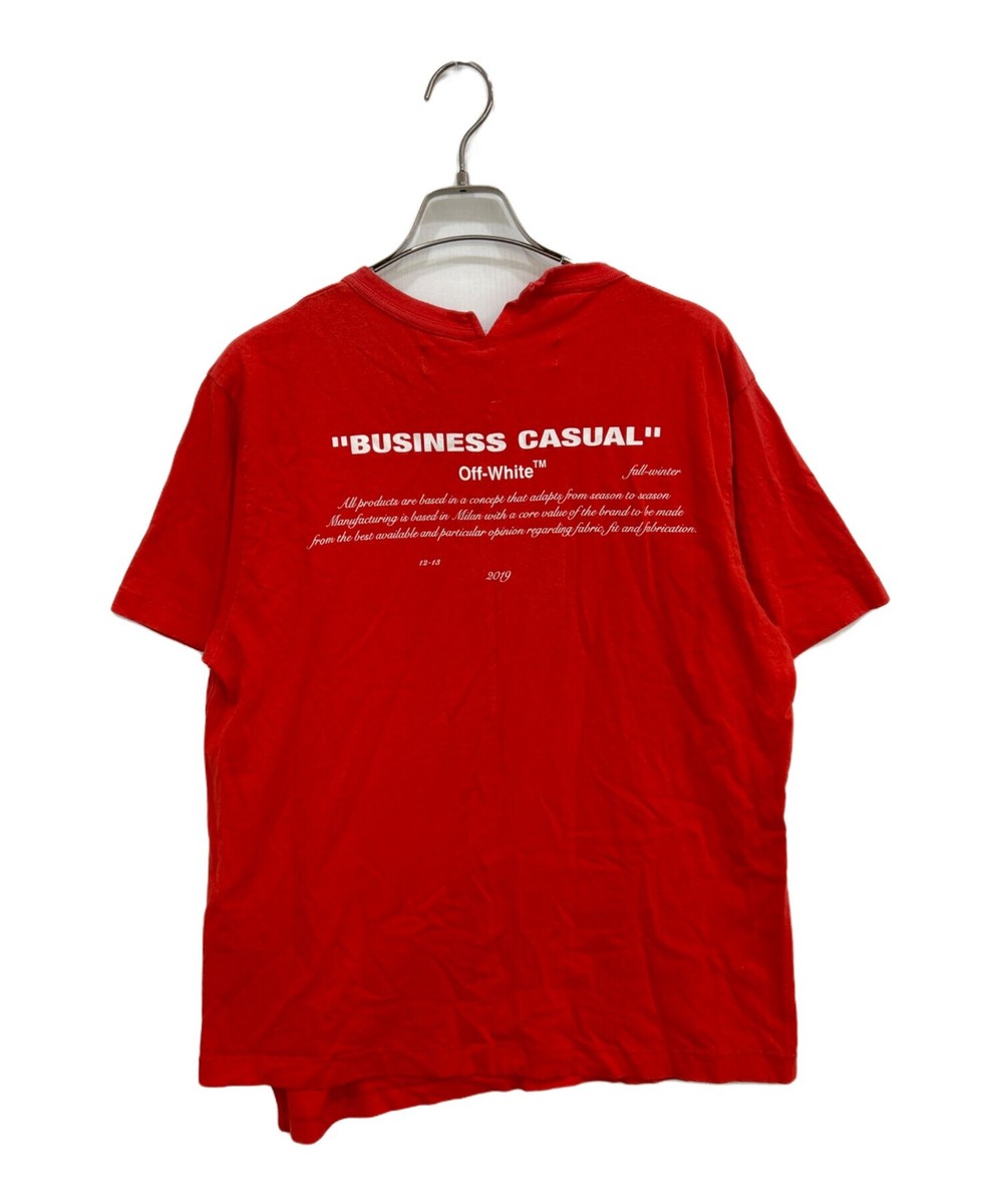 OFFWHITE BERNINI S/S SPLICED TEE Size: XL Red Men