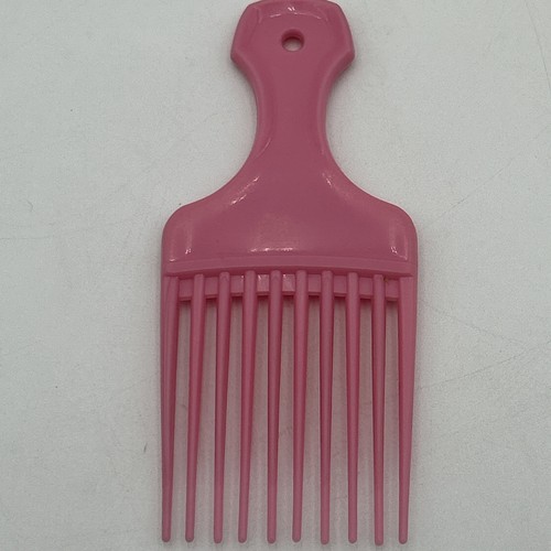 Vintage 1980s USA Patent 4345608 Plastic Hair Pick Lift Comb Lot Of 2 Blue Pink - Picture 4 of 8