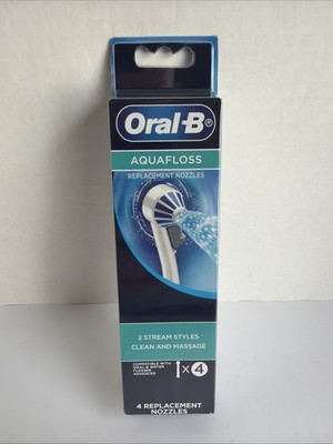 Oral-B Aquafloss Water Flosser Advanced (Replacement Heads) 4CT NEW SHPSN  24HRS