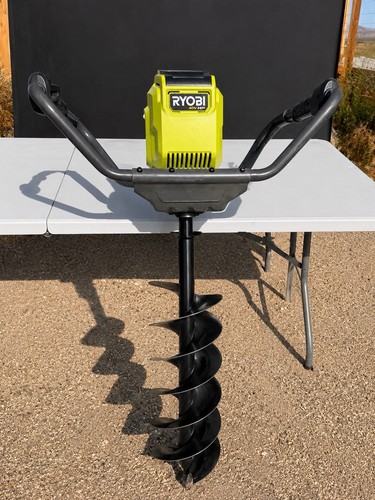 RYOBI 40V HP Brushless Cordless Earth Auger w/ 8 in Bit & 4Ah Battery