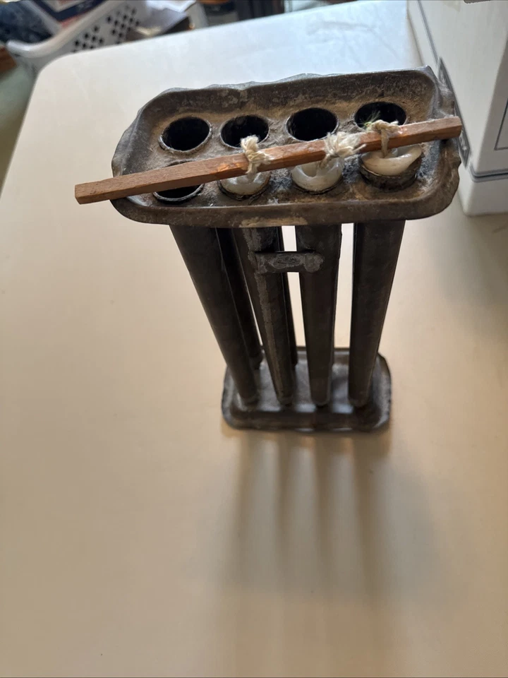 Antique Tin Candle Mold 8 Tube Rustic Farmhouse Homestead - Image 3 of 3