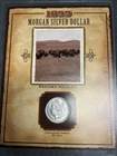 1899-O Morgan Silver Dollar Coin WESTERN WILDLIFE Stamp Set Legends Of The West