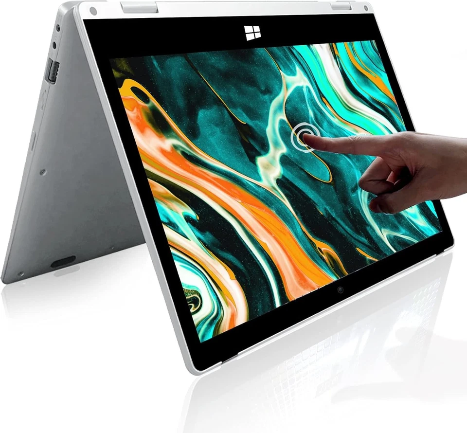 Ultra-Thin 11.6" FHD Windows Laptop, 360° Convertible Tablet - Image 3 of 4
