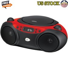 Portable CD Boombox AM FM Radio LED Display Stereo Speakers Battery AC Power New