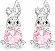 Easter Earrings Basket Stuffers Easter Jewelry Outfit Women Sparkly Bunny Stuff