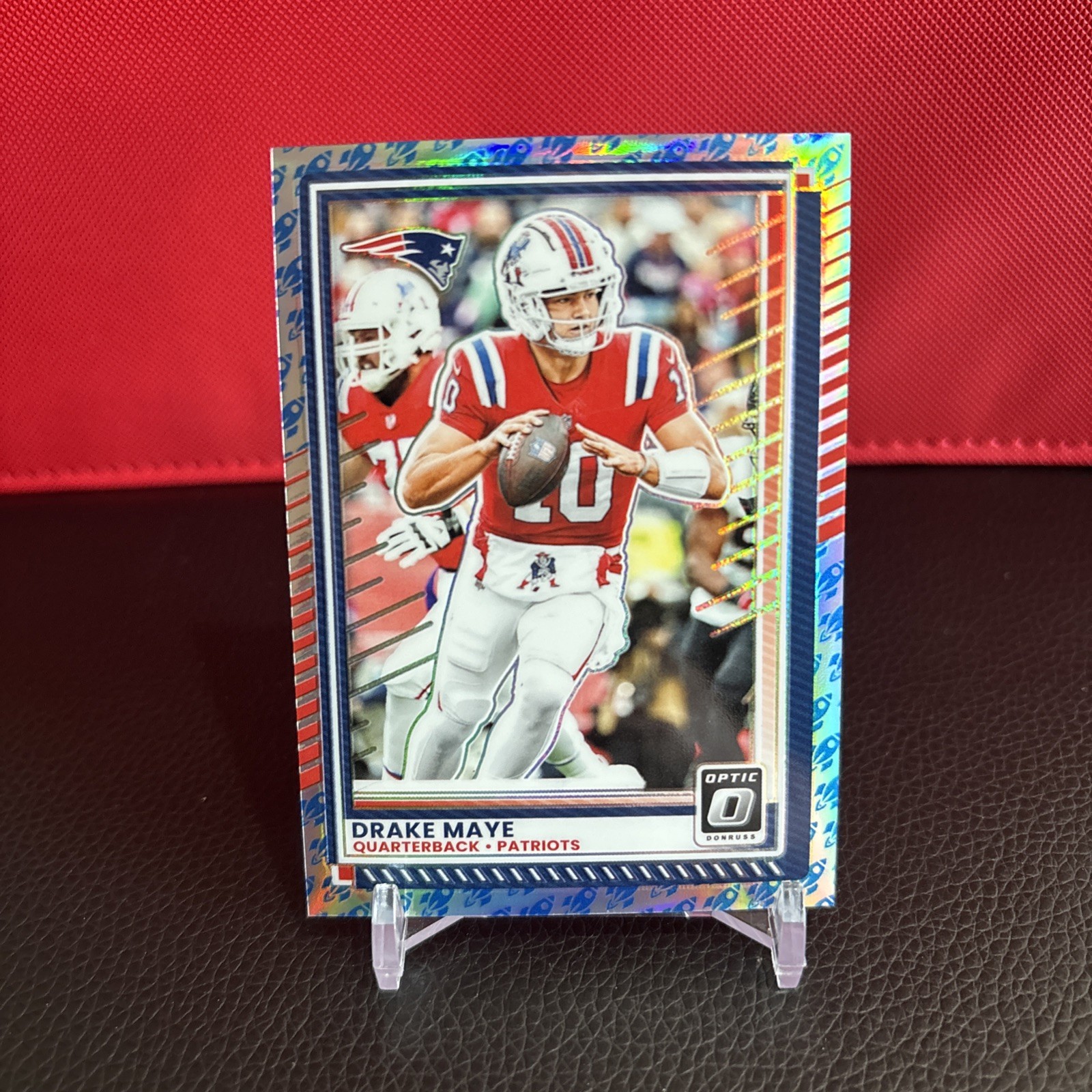 2025 Panini Donruss Optic - Drake Maye #47 Rocket Prizm SSP Case Hit