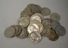 40 Quarters One Roll Washington Quarters - 90% Silver
