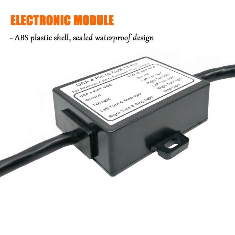 Light Converter Connector Parts Replacement Separate Brake Light Black - Image 4 of 4