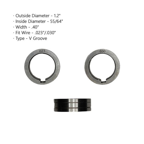 Drive Roll .023 .030 .035 .045 Knurled V U-Groove Wire Feed For MIG Welders New - Picture 65 of 90