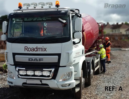 Roof Bar + Rectangle Spots To Fit DAF CF Pre 2014 Low Truck Metal Accessories - Picture 8 of 11