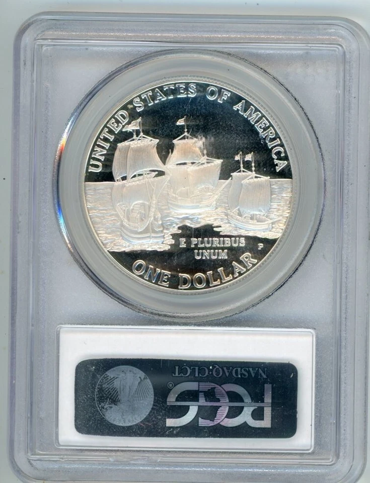 2007P JAMESTOWN COMMEMORATIVE $1 PCGS PR70DCAM Cert. 30174144 - Image 2 of 2