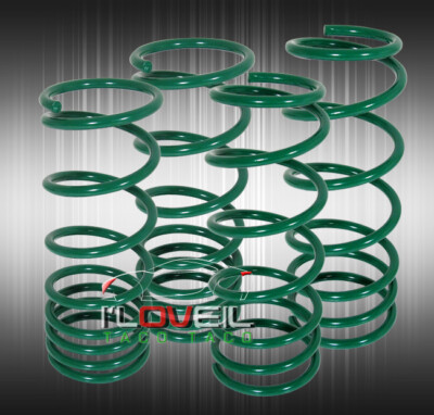 Green Coil Height Drop Lowering Springs Set For 2000-2005 Mitsubishi Eclipse 3G