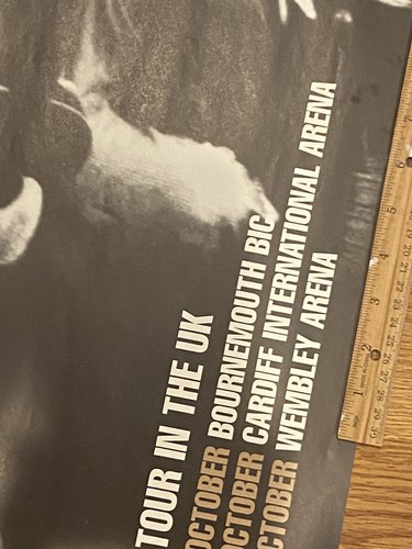 VINTAGE 1997 BOB DYLAN POSTER - Time Out Of Mind - 1997 UK Promo Tour 20”x30” - Bild 4 von 6