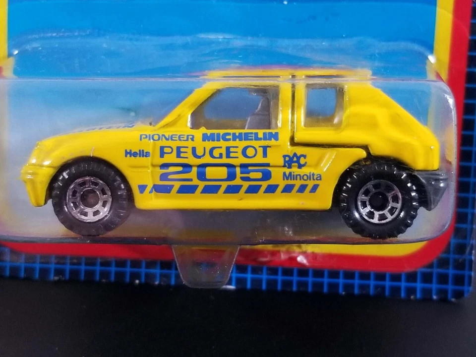 Matchbox Peugeot 205 Turbo 16 / 1991 / Michelin Bilstein Pioneer Minolta Hella - Image 2 of 4