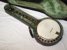 LANGE Challenger 4-string Resonator BANJO with CASE - Used - Vintage