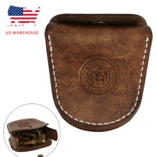 TOURBON Ammo Holder Waist Belt Holster Leather Cartridge Pouch Hunting Shooting