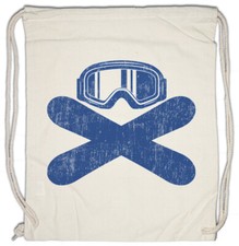 Borsa con coulisse attrezzi snowboard passione amore dipendenza discesa slalom inverno