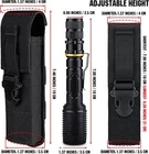 Tactical Flashlight Pouch Torch Holster LED Holder Multi-Function Portable Pouch