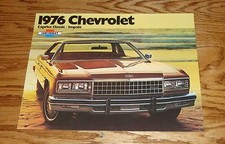 Original 1976 Chevrolet Caprice Classic & Impala Sales Brochure 76 Chevy