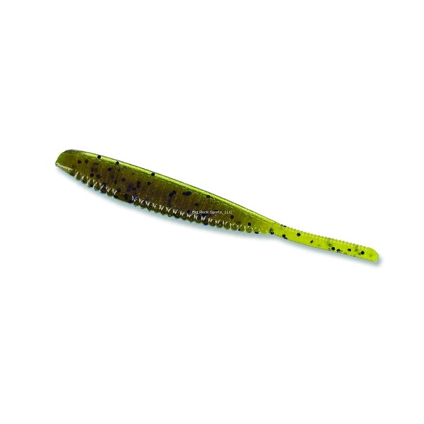 Yamamoto Shad Shape Worm Bait Green Pumpkin Black Flake 4-inch