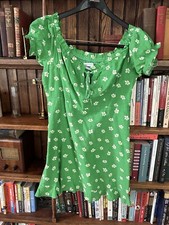 Women's URBAN OUTFITTERS Magpie Off the Shoulder Mini Dress M Spring Green