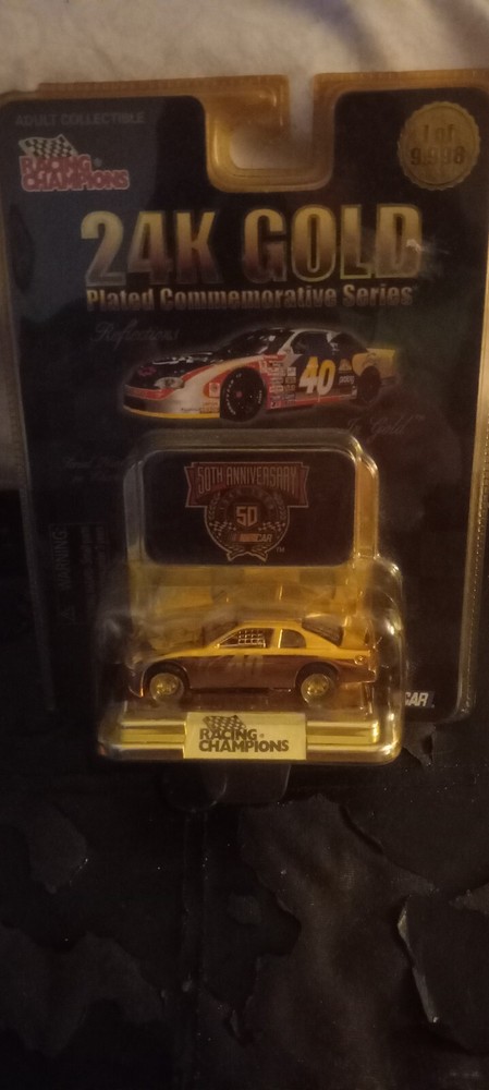 24k Gold Plated Racing Champions Limited Edition Collectible