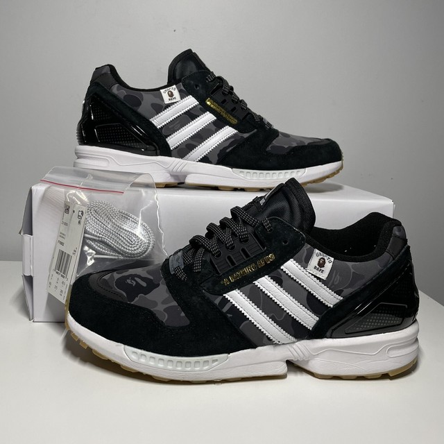 Size 9.5 - adidas ZX 8000 x BAPE x Undefeated Black Camo 2020 for sale online | eBay