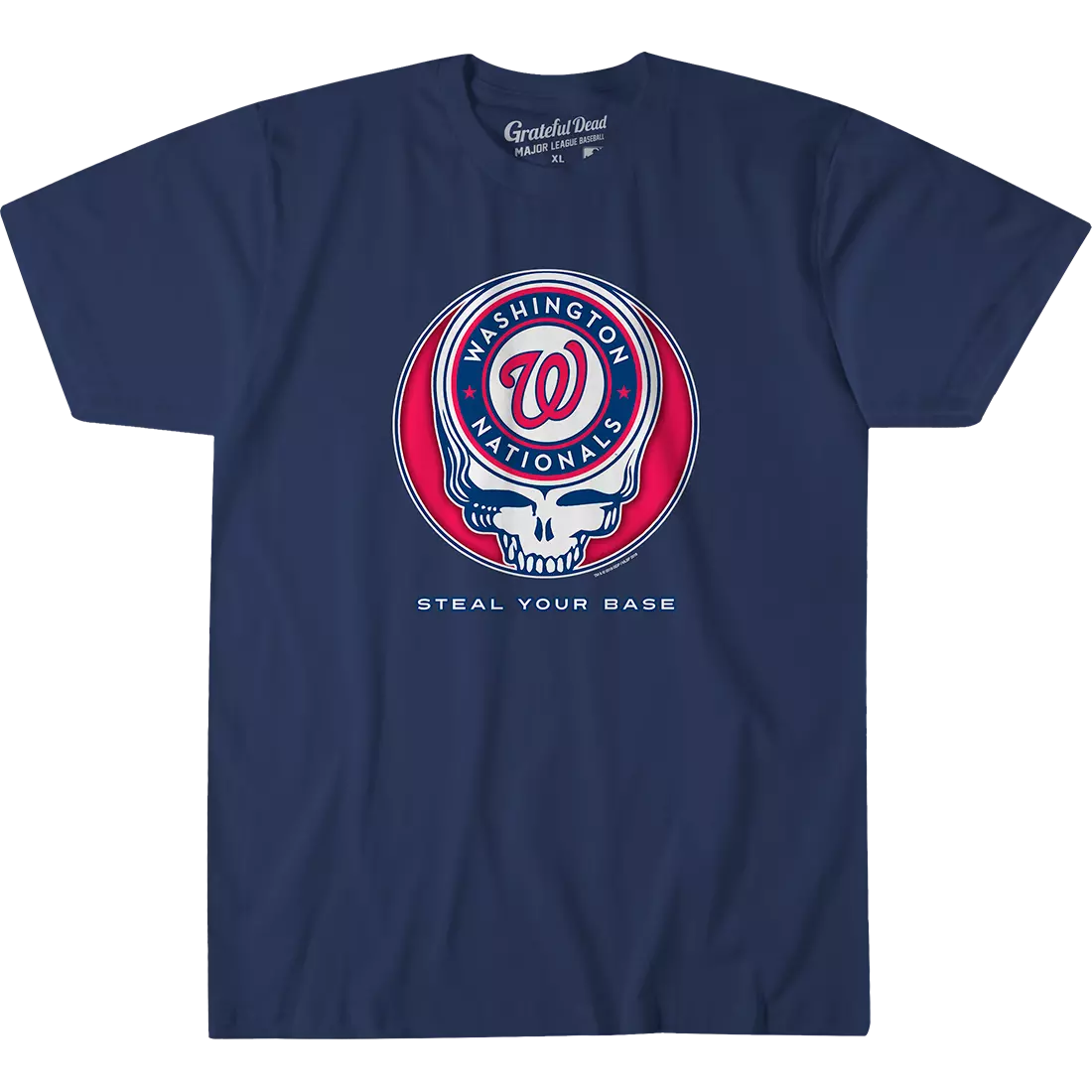 GRATEFUL DEAD-WASHINGTON NATIONALS-STEAL YOUR BASE-T SHIRT sz S Garcia