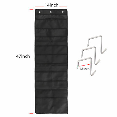 10-Pocket Hanging File Organizer - Wall-Mounted Storage Chart For Classroom & Office
