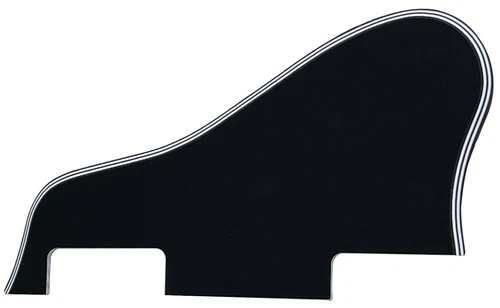 Pickguard For Gibson ES-335 Short No Screws Style Guitar-5-Ply-BLACK