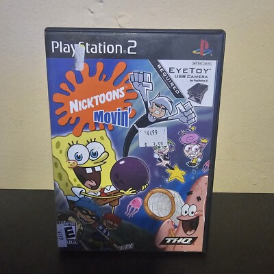 Sony Playstation 2 PS2 Nicktoons Movin' Tested-Working