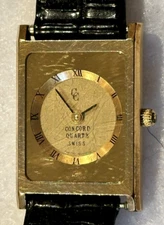 Ladies Concord Quartz Swiss Wristwatch 18K Gold Plated # 588 Running Seiko Band