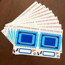 10 Mrs Grossmans Soccer Small Frame Stickers Picture Photo School Cleats Ball 