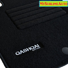 Tapis De Sol Nissan Qashqai II 2 J11 Depuis 2014 Edition Logo Velours Brodé