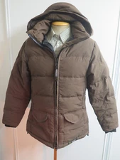 Vintage Canada Goose Down Trillium Parka Coat Jacket S UK 6 Euro 34 - Brown