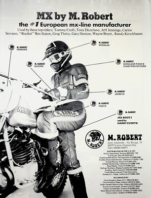 Pantalon Motocross M. ROBERT Taille M - Neuf Sans étiquettes, Vintage, Couleur Blanc, Avec Boîte