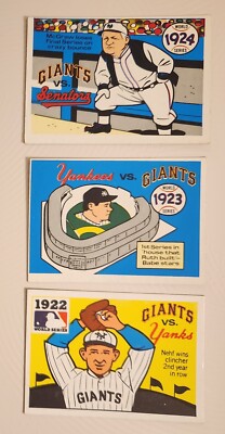 (3) 1970 / 1971 FLEER R.G. LAUGHLIN WORLD SERIES 