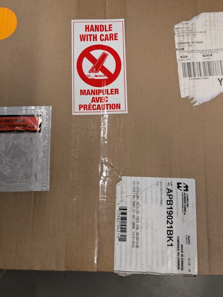 Hammond Bracket Wall Mount (Side Hinged) APB19021BK1 - Image 2 of 2