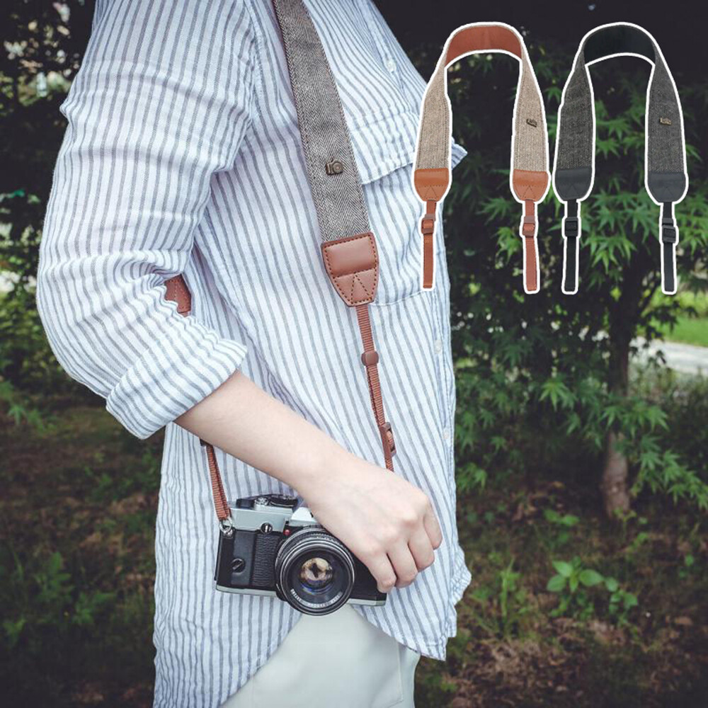 Adjustable Camera Shoulder Neck Strap with Sling Belt for Secure Comfortable Photography