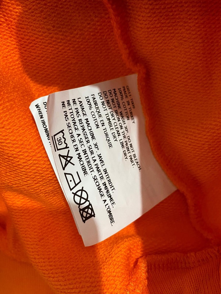 GOSHA RUBCHINSKIY LOGO CREW SWEAT ORANGE