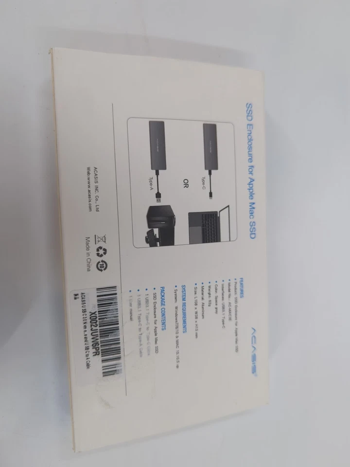 Acasis SSD Enclosure For Apple Mac SSD AC-MAC3E - Image 3 of 4