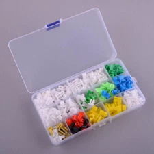 Mixed Car Door Lock Rod Clips Fasteners Retainers Rivets Assortment Kit 160Pcs