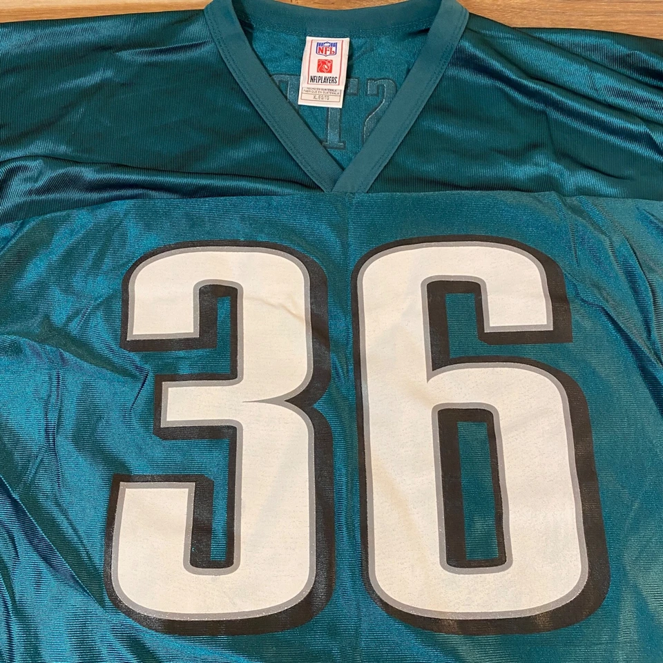 Camiseta Brian Westbrook Philadelphia Eagles Para Hombres XL NFL Camisa Verde Medianoche #36 Foto 3 de 4