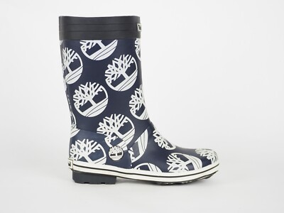 Girls Timberland Classic Rain 89915 Blue Wellingtons Rain Pull Wellies  UK