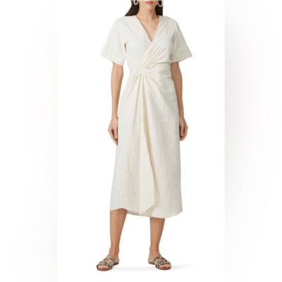 A.L.C. Cream Linen Edie Dress Size 8 US $545 | eBay