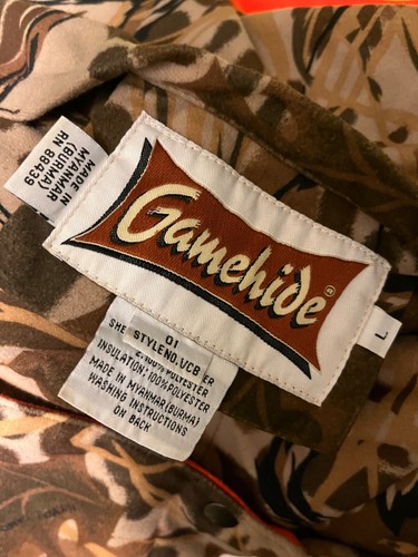 VTG Gamehide Vest Mens Large Flyway Camo Hunting Hiking Camp Outdoors Reversible - Picture 7 of 11