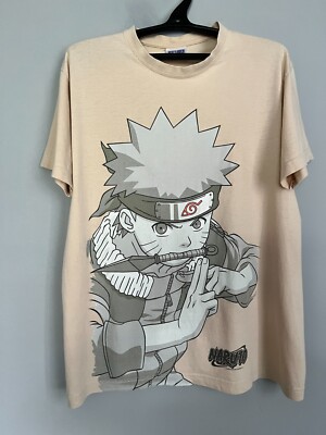 Vintage Rare Y2K Naruto Masashi Kishimoto 2002 t shirt Size M