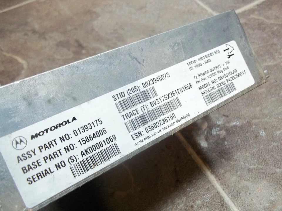 05 06 MÓDULO DE COMUNICACIÓN BUICK LACROSSE ALLURE CTS FABRICANTE DE EQUIPOS ORIGINALES ONSTAR Foto 3 de 4