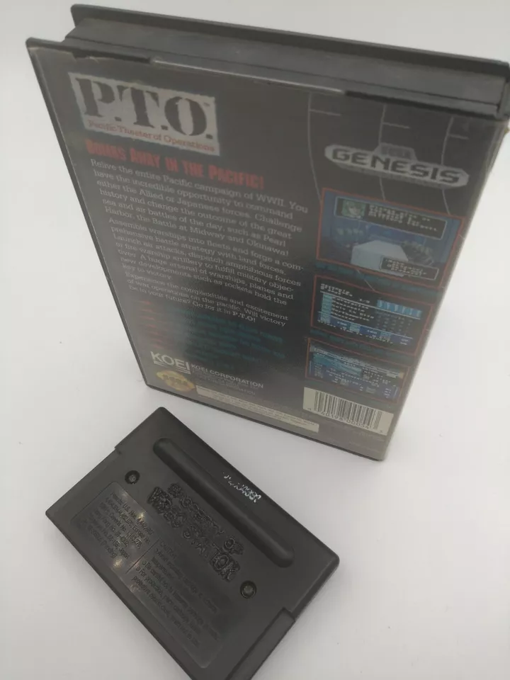 P.T.O. PTO Pacific Theater of Operations (Sega Genesis, 1993) - Image 2 of 2